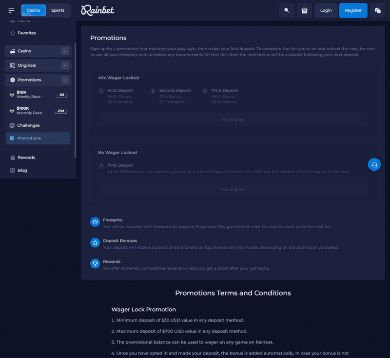 Rainbet Online casino